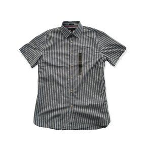 Banana Republic Factory Slim Fit Striped Men's Casual Button Down Shirt